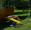 Скамья для пресса сдвоенная